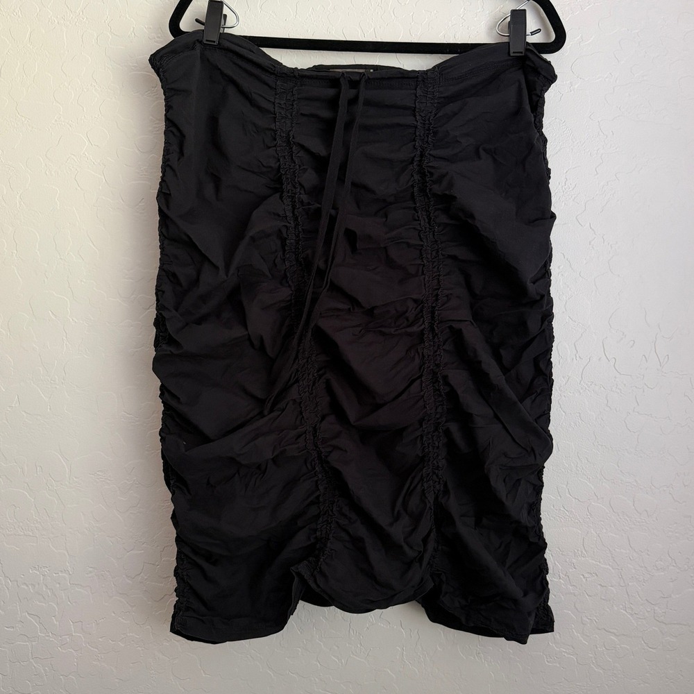 XCVI Women's Ruched Skirt Black Large